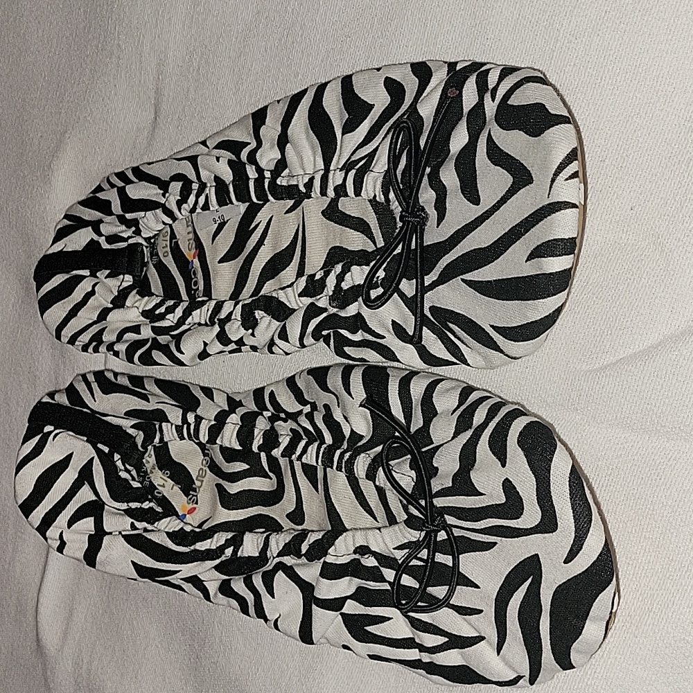 Dreams Zebra Print Slippers